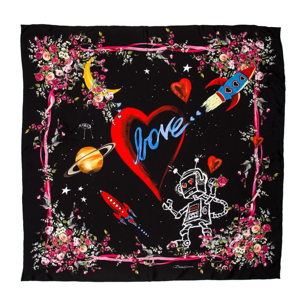 Dolce & Gabbana Space Love Scarf